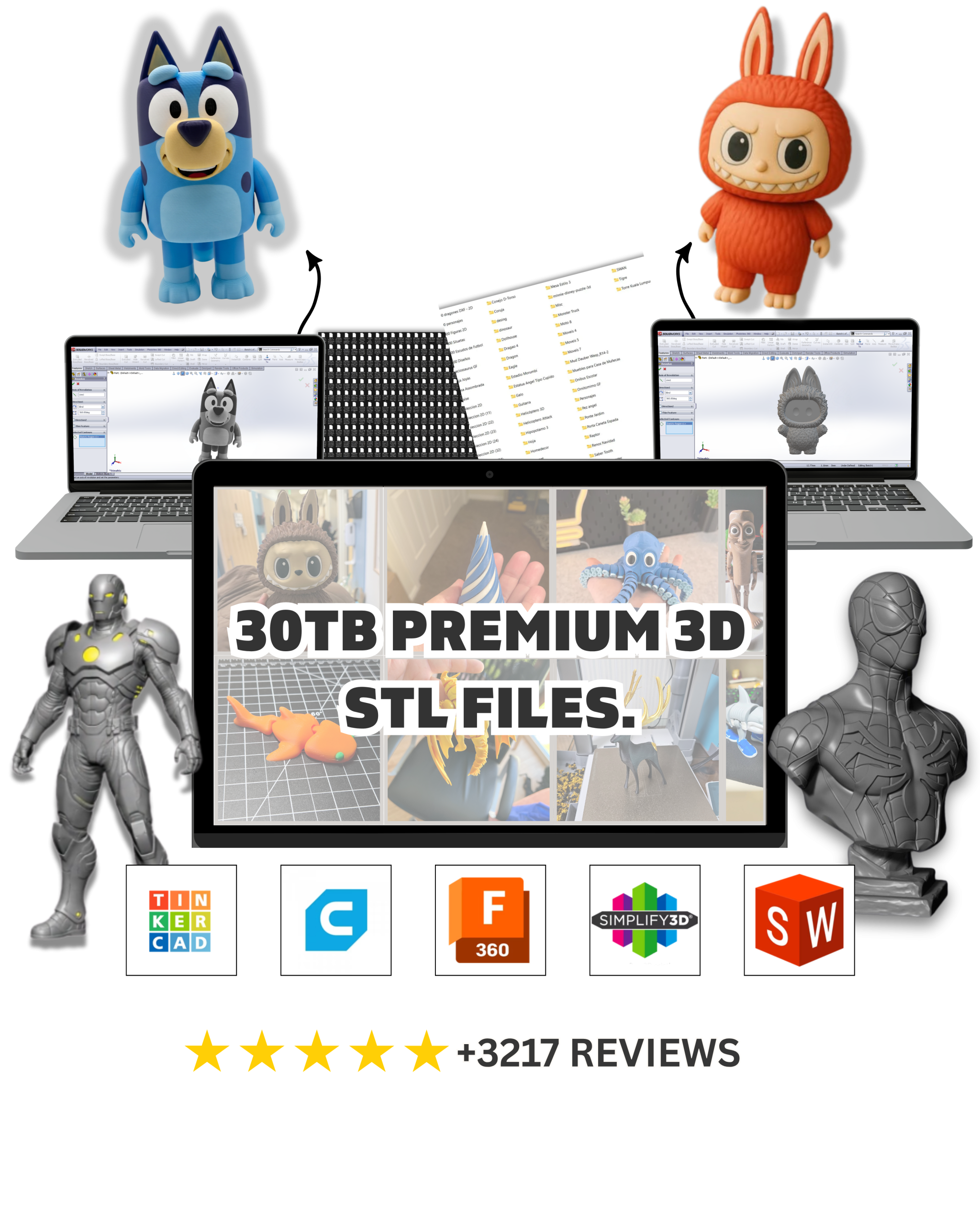 30TB Premium 3D STL Files preview