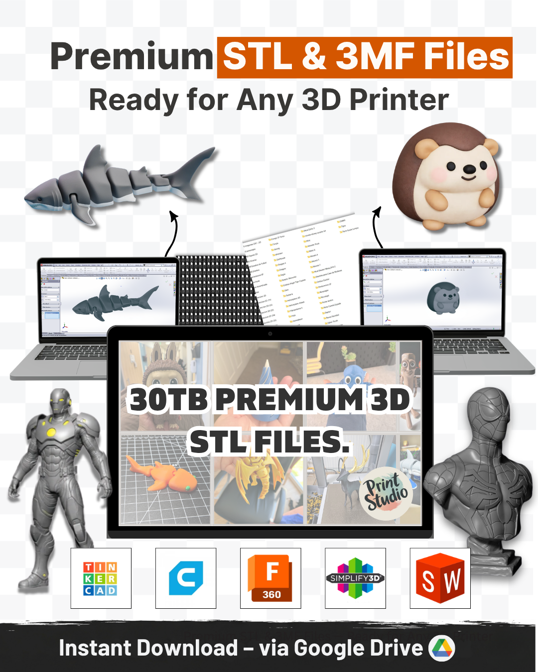 30TB 3D STL & 3MF Bundle