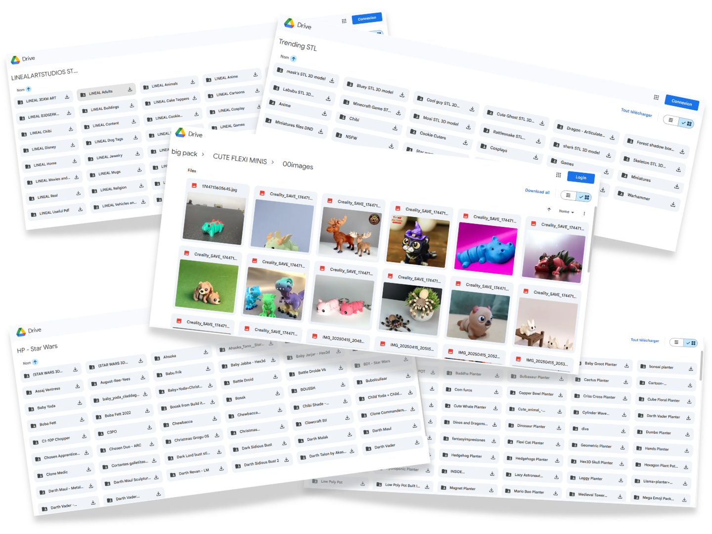 Google Drive — 600K+ STL files organized